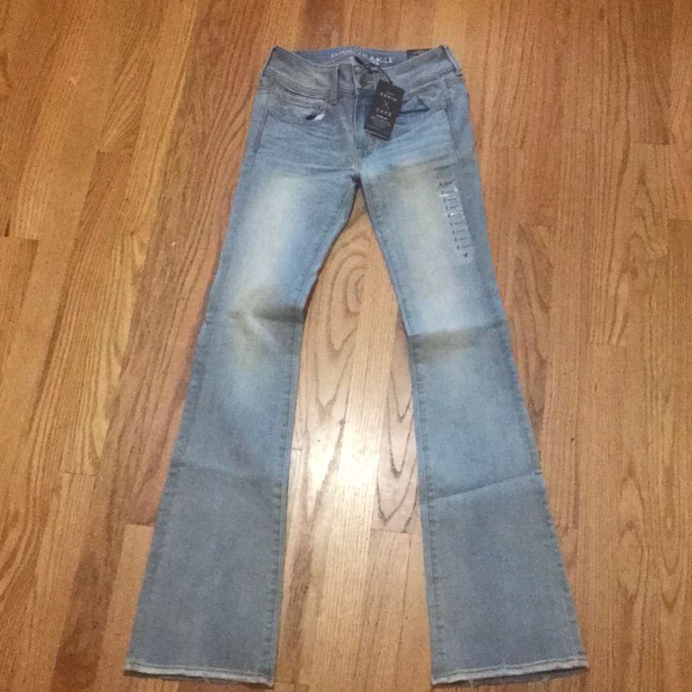 American Eagle kick boot mid rise jeans